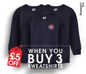 3 Pack - Round Neck Sweatshirt - Navy