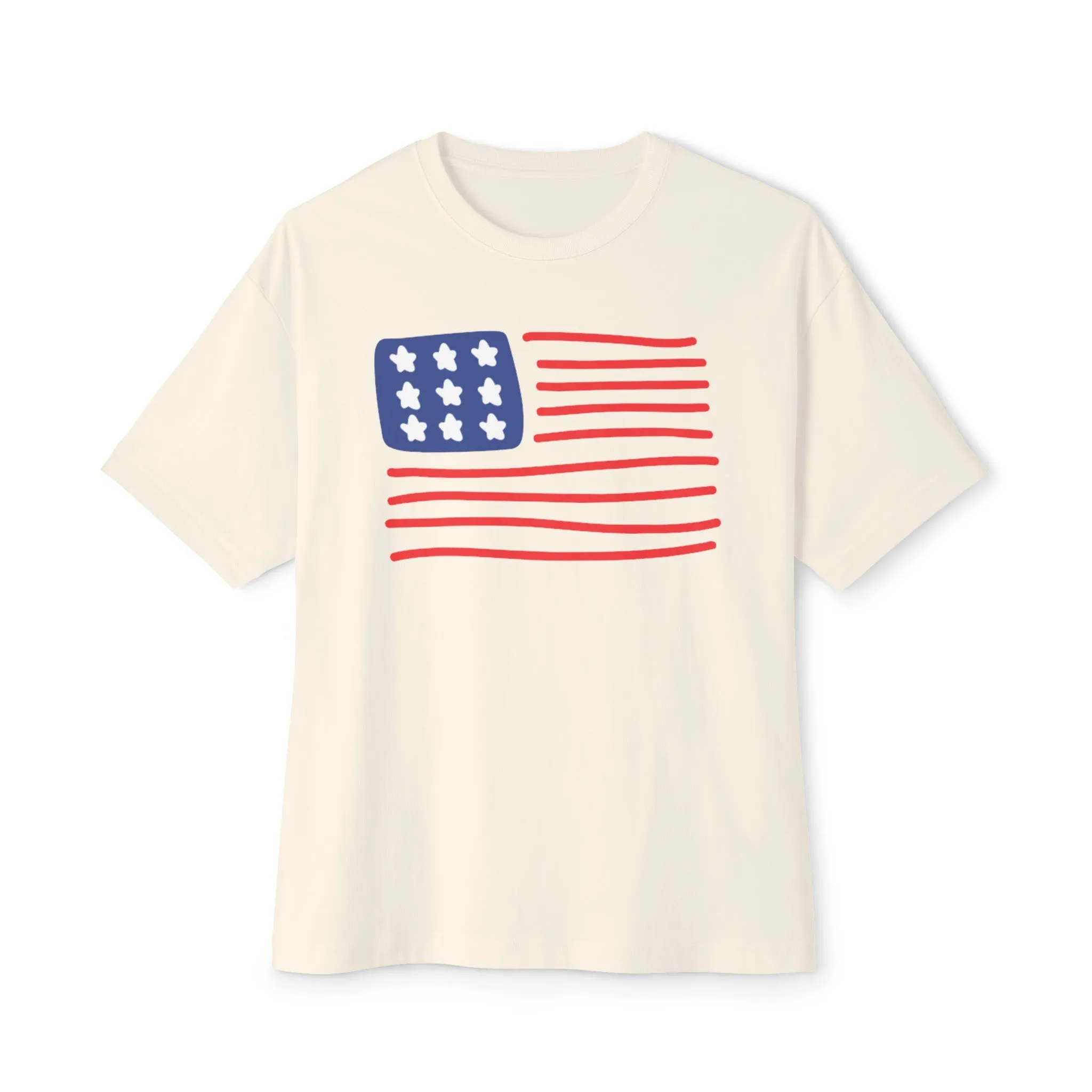 4th of July Flag Relaxed Fit T-Shirt