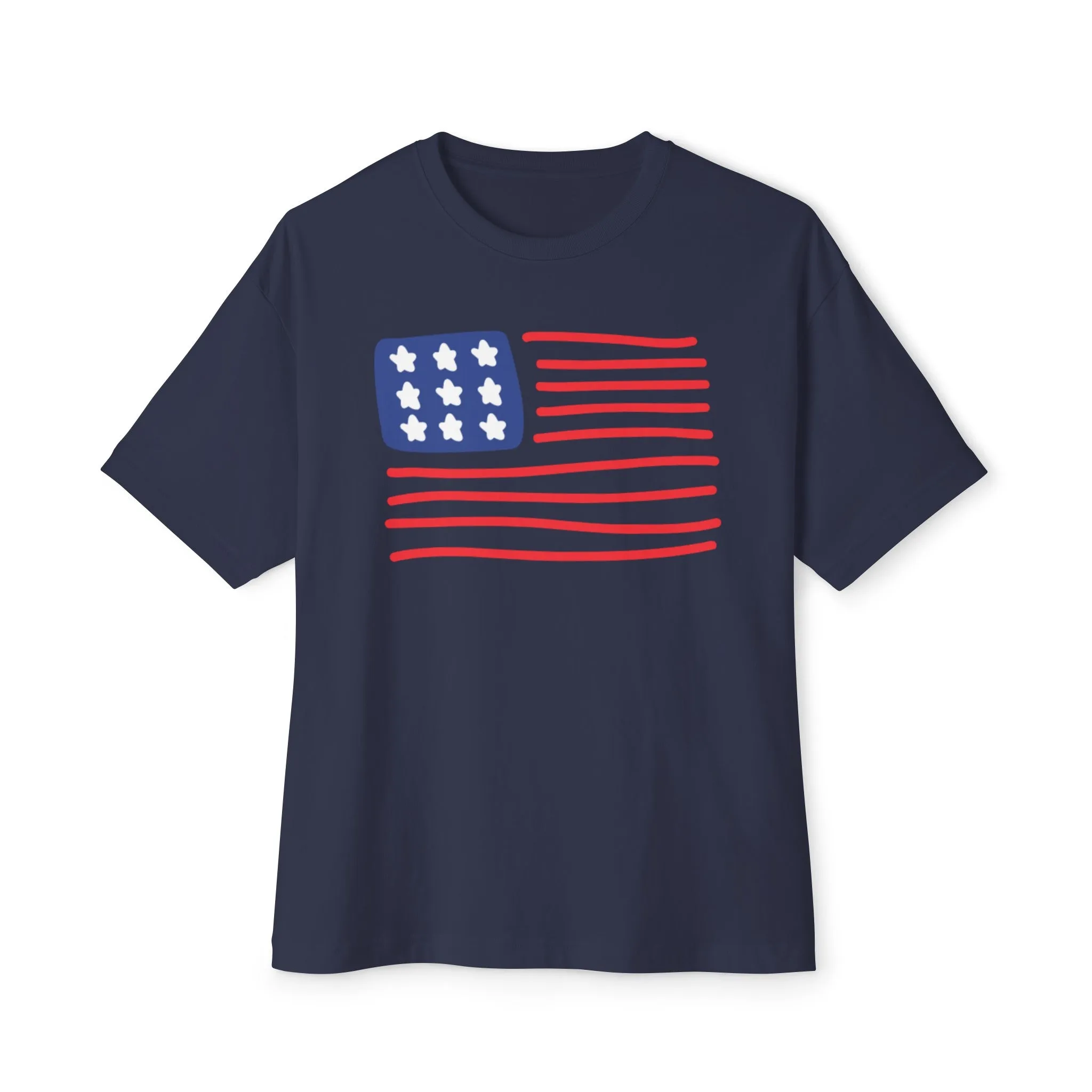 4th of July Flag Relaxed Fit T-Shirt