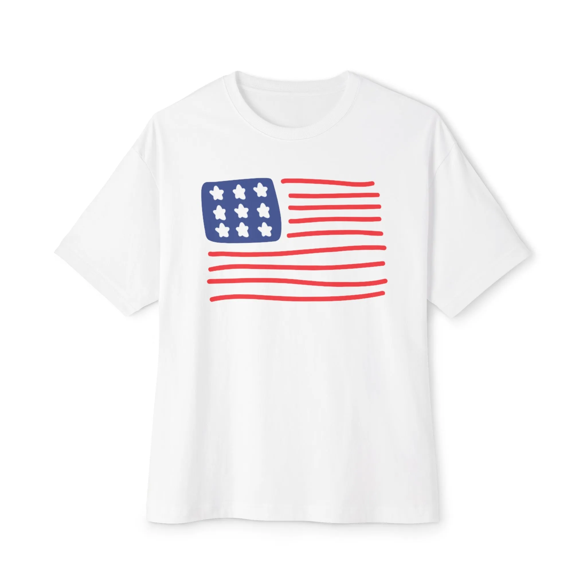 4th of July Flag Relaxed Fit T-Shirt