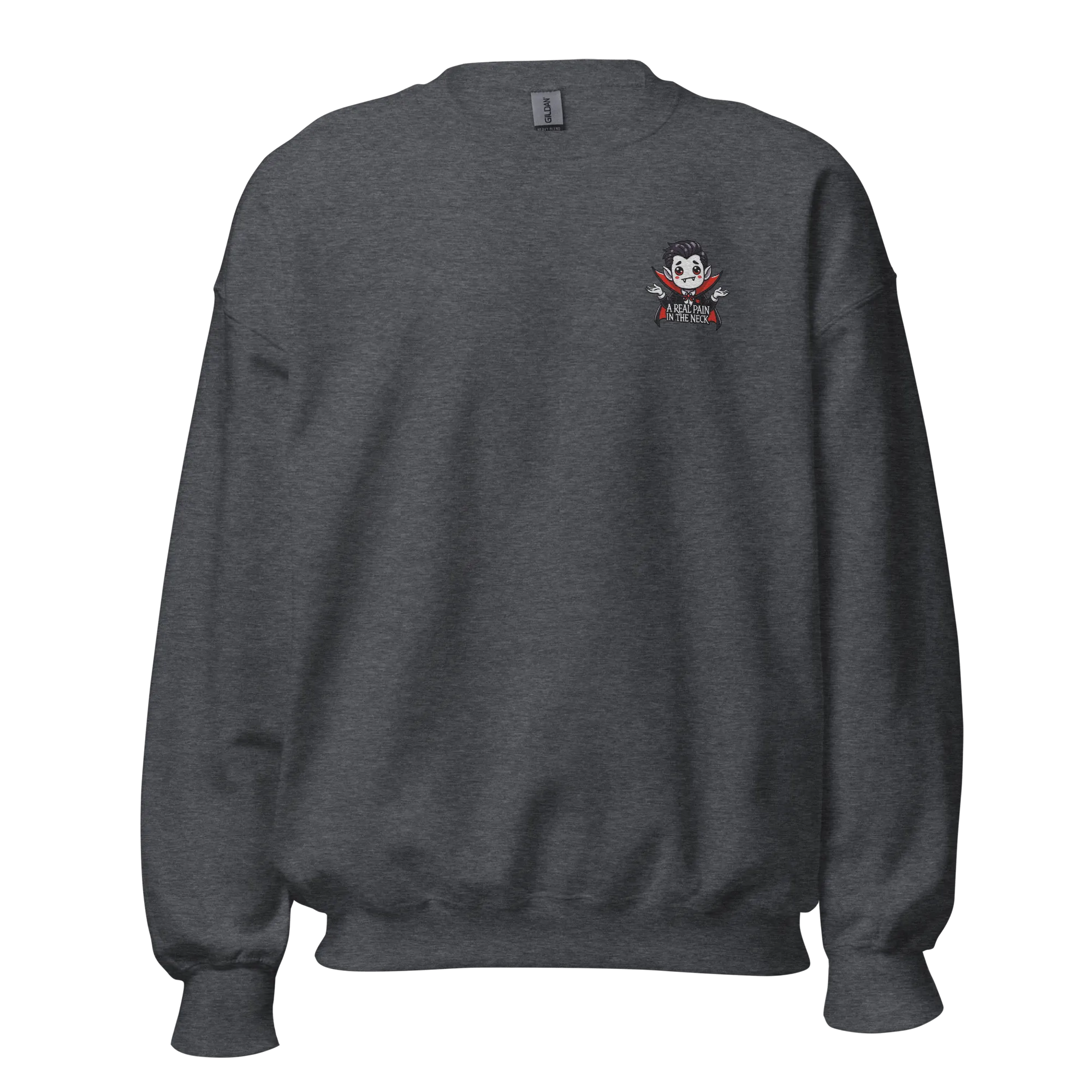 A Real Pain In The Neck - Halloween Sweatshirt - Vampire Halloween Sweatshirt