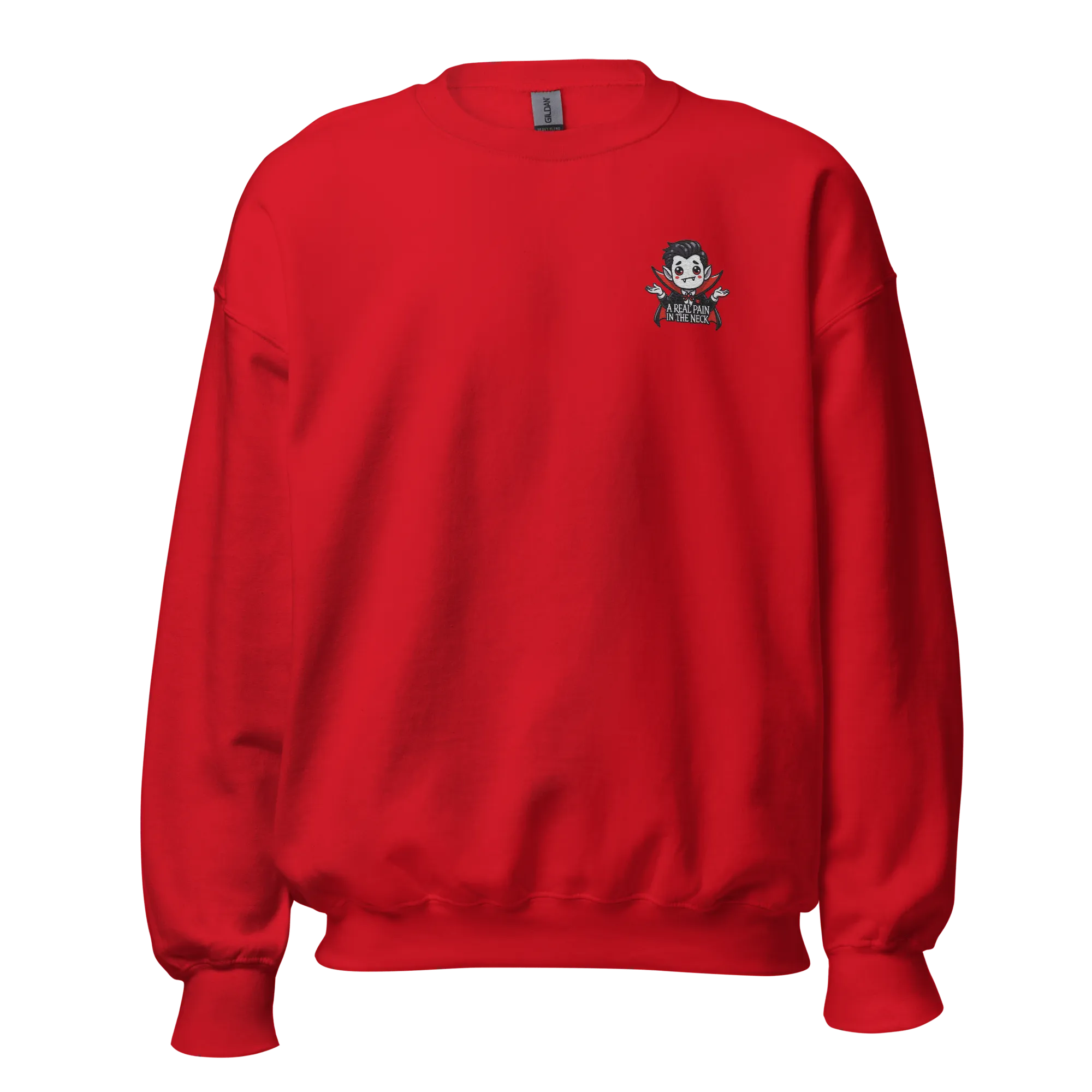 A Real Pain In The Neck - Halloween Sweatshirt - Vampire Halloween Sweatshirt
