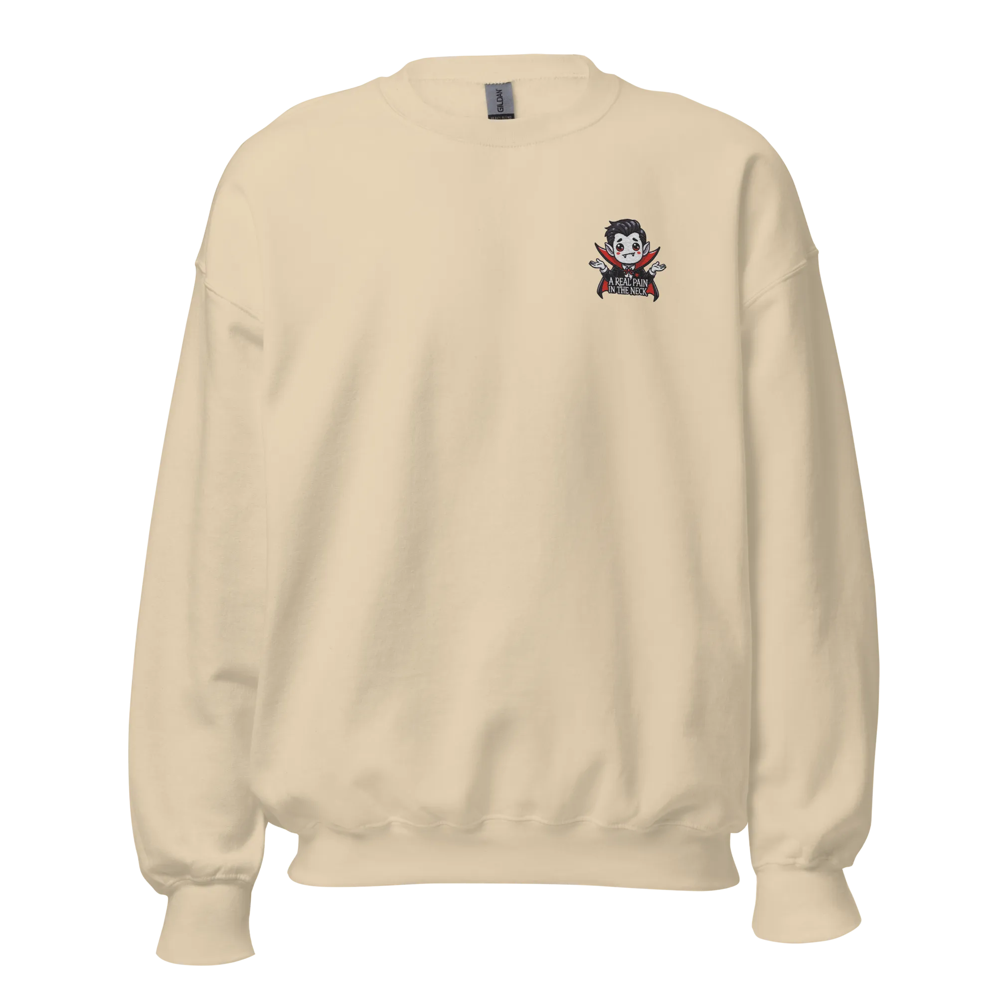 A Real Pain In The Neck - Halloween Sweatshirt - Vampire Halloween Sweatshirt