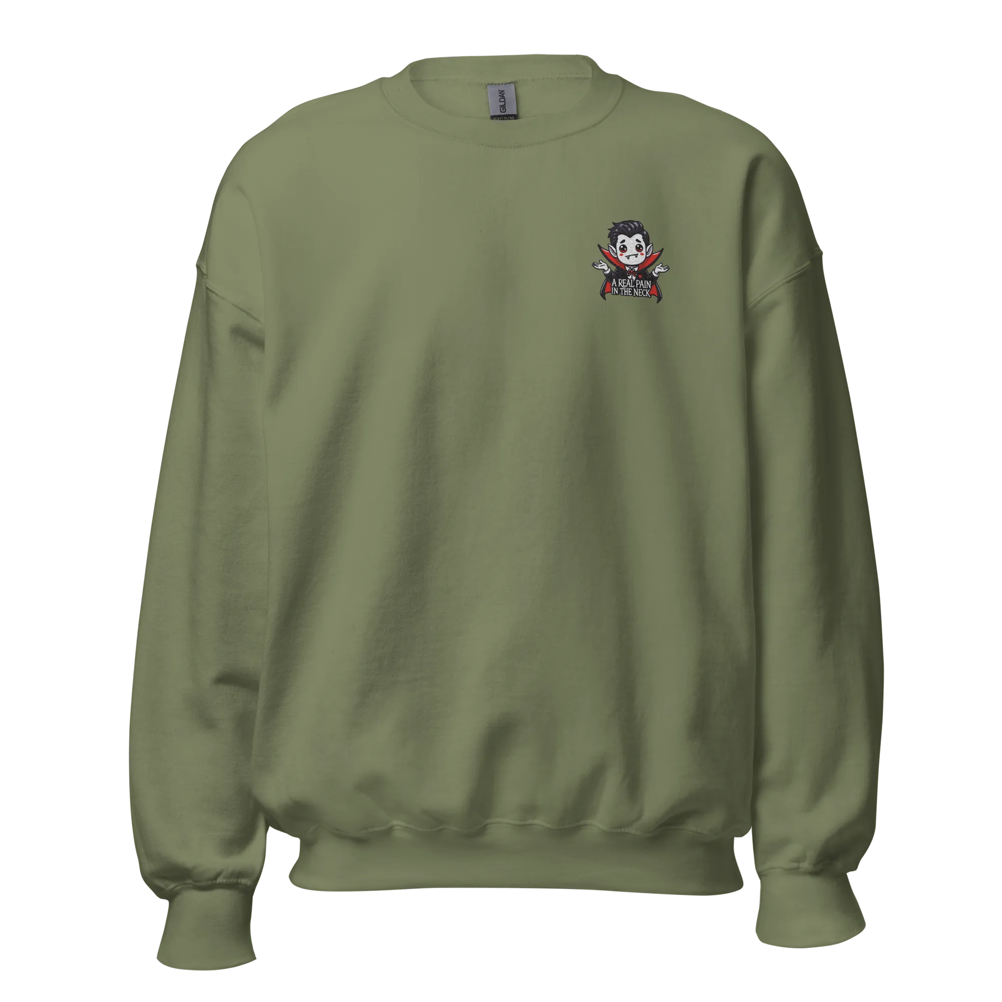 A Real Pain In The Neck - Halloween Sweatshirt - Vampire Halloween Sweatshirt