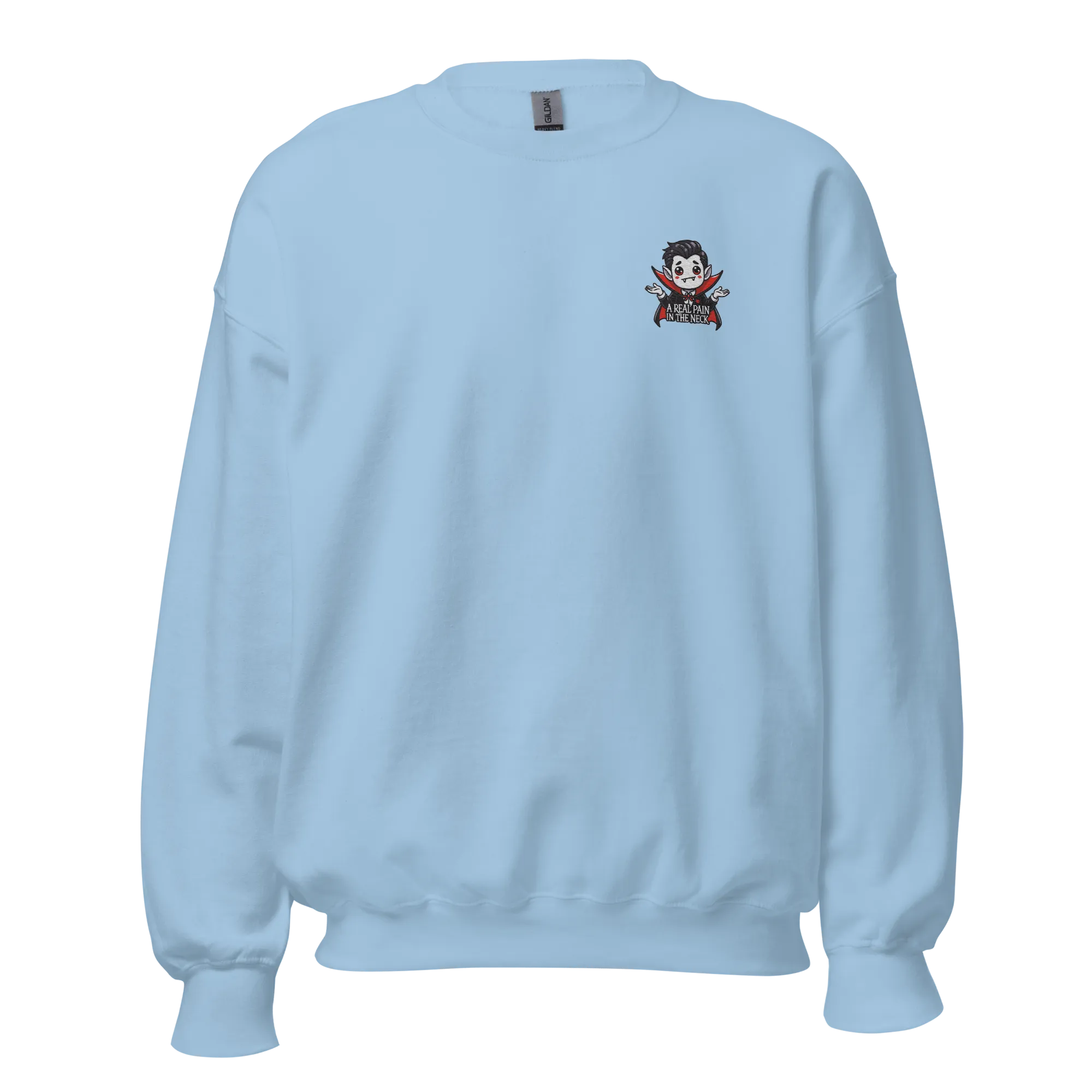 A Real Pain In The Neck - Halloween Sweatshirt - Vampire Halloween Sweatshirt