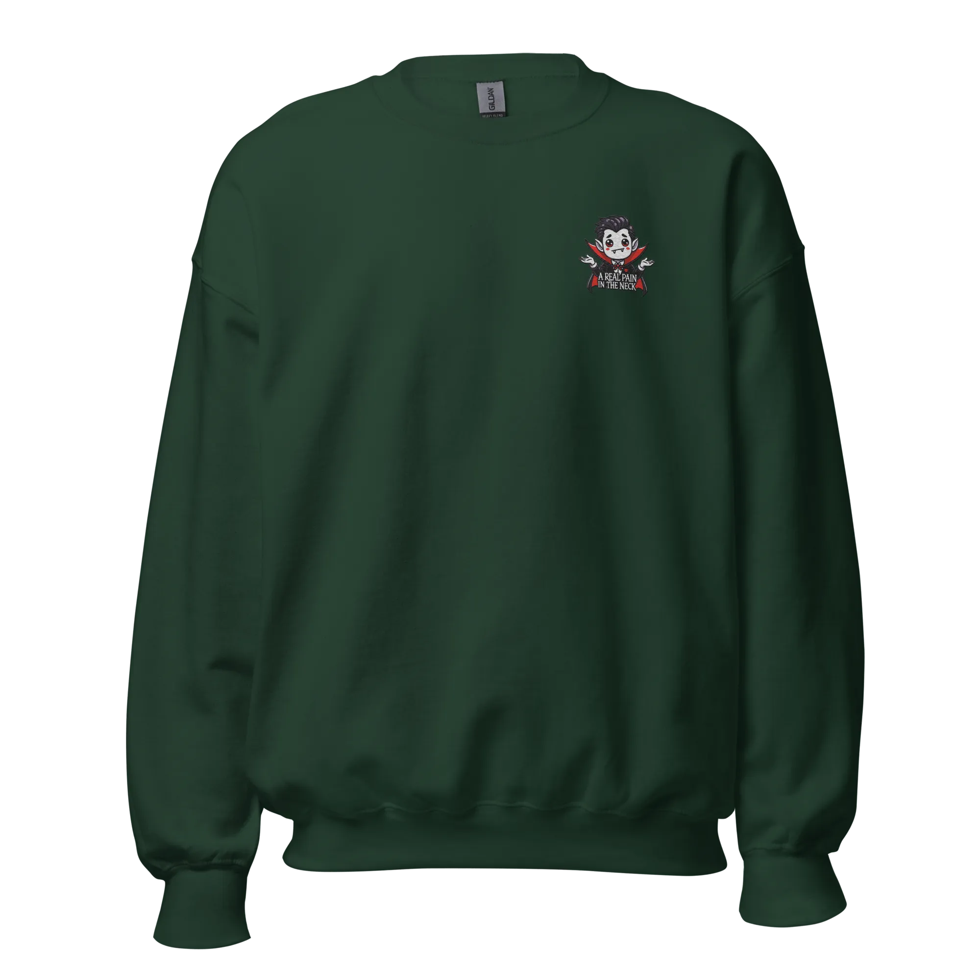A Real Pain In The Neck - Halloween Sweatshirt - Vampire Halloween Sweatshirt