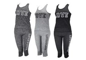 Active Tank Top & Capris Set Wholesale