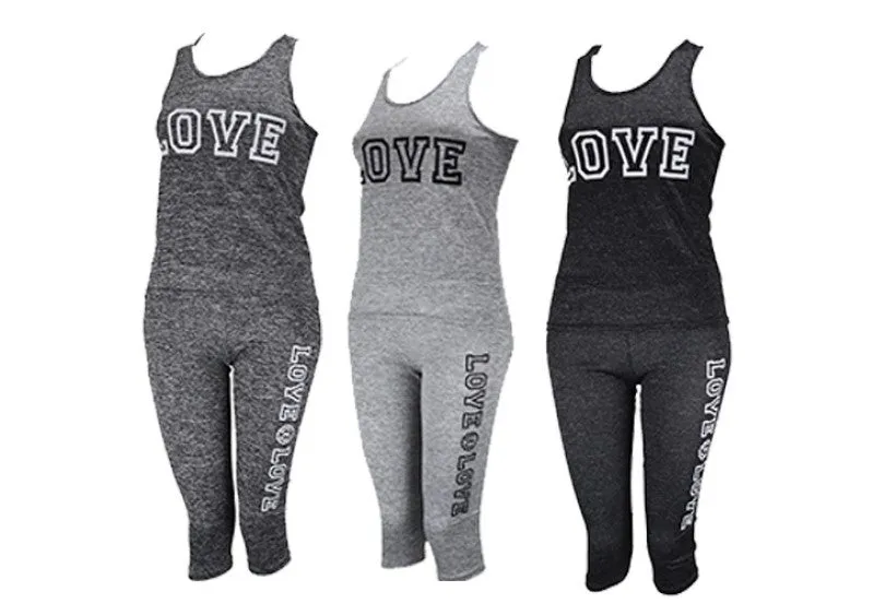 Active Tank Top & Capris Set Wholesale