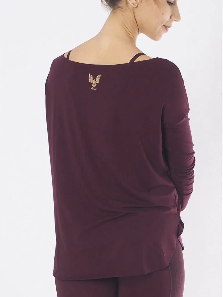 Aila Yoga Top - Mystic Red