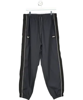 ASRV Black Ripstop Oversize Track Pants UK L