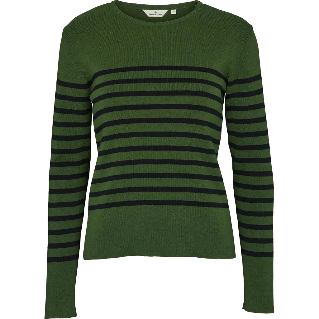 Basic Apparel Ella Sweater BA271-03 Douglas fir / Black