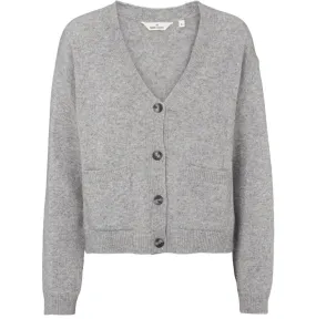 Basic Apparel Lise Pocket Cardigan Light Grey Mel.