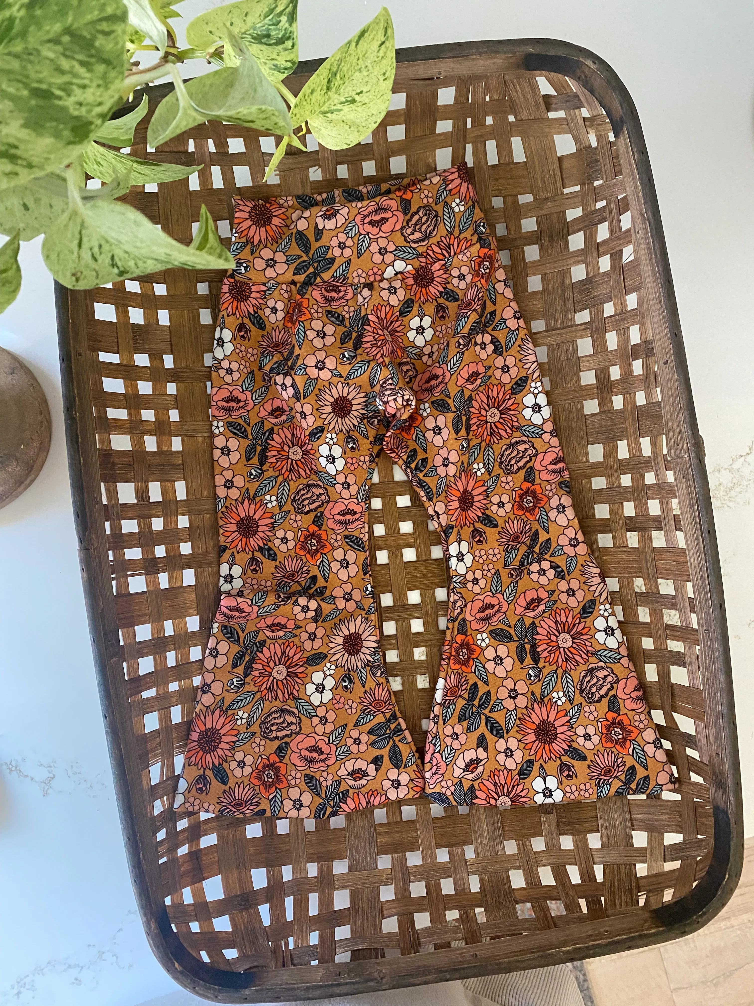 Bell Bottoms: Good Vibes Floral
