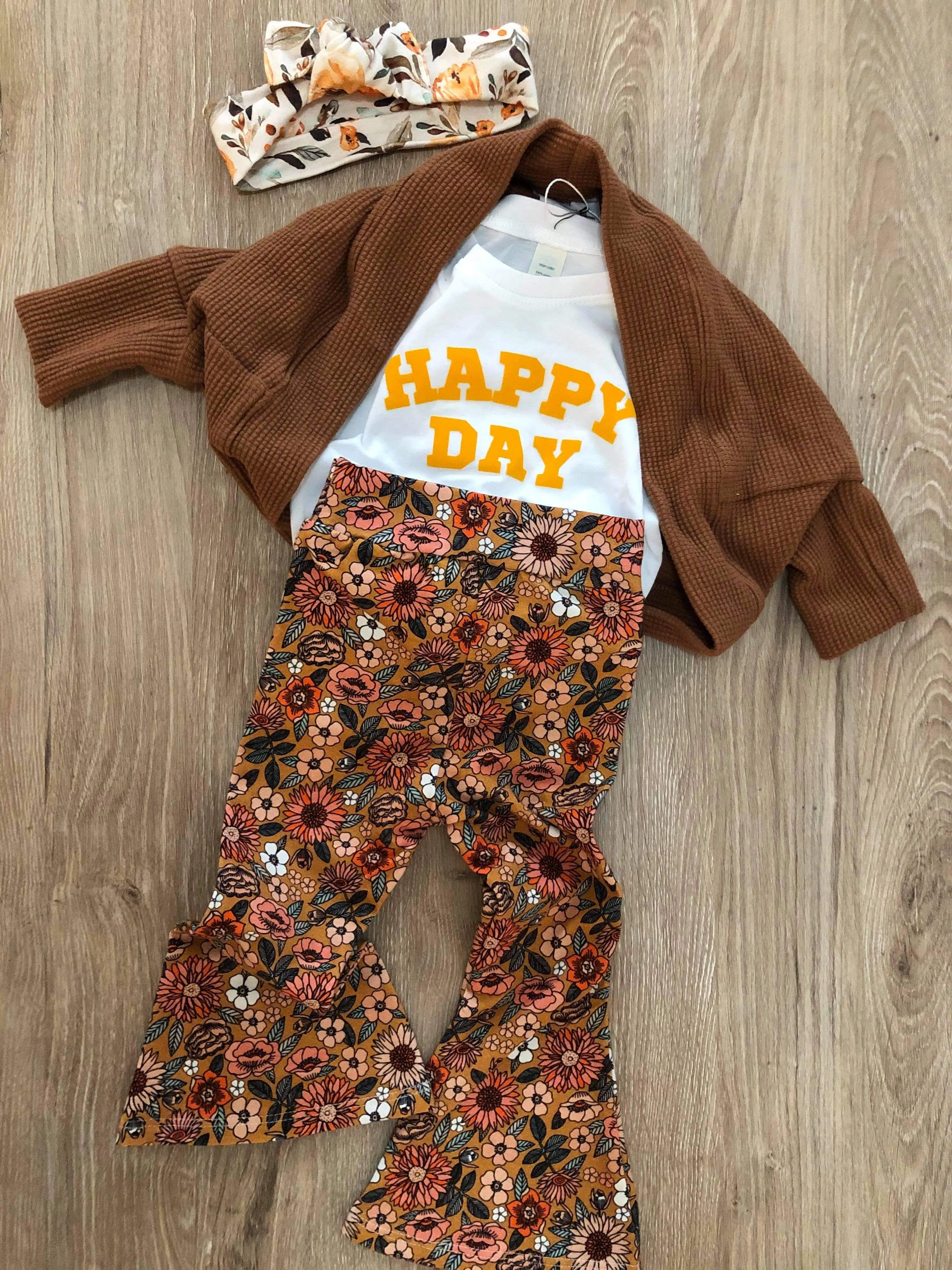Bell Bottoms: Good Vibes Floral