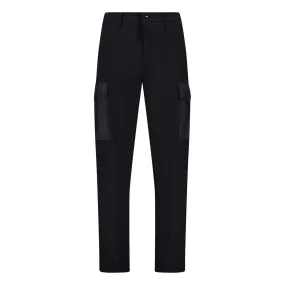 Belt Buckled Track Pants Black
