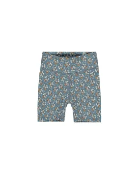Bike Short || Blue Floral
