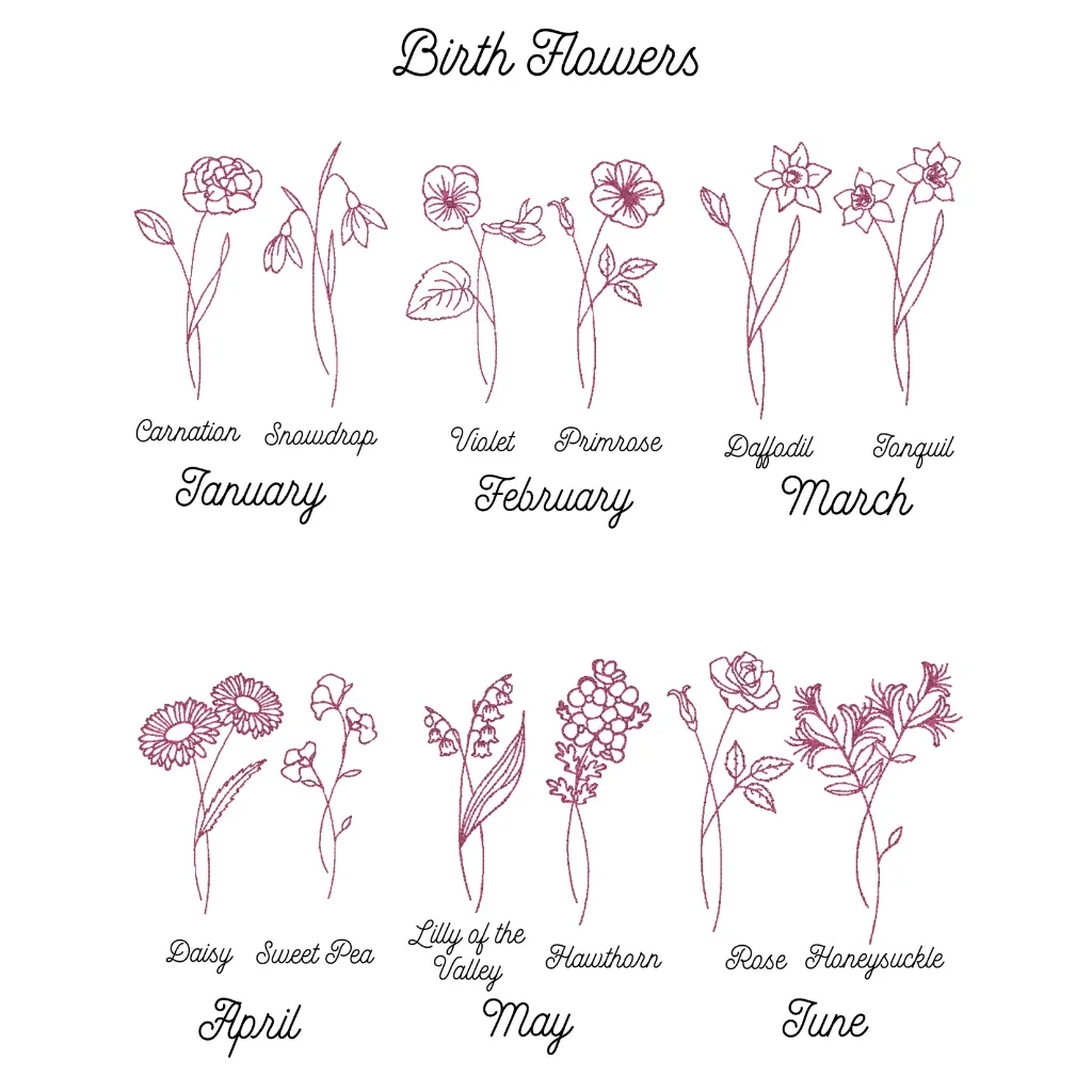 Birth Flower Crewneck Sweatshirt