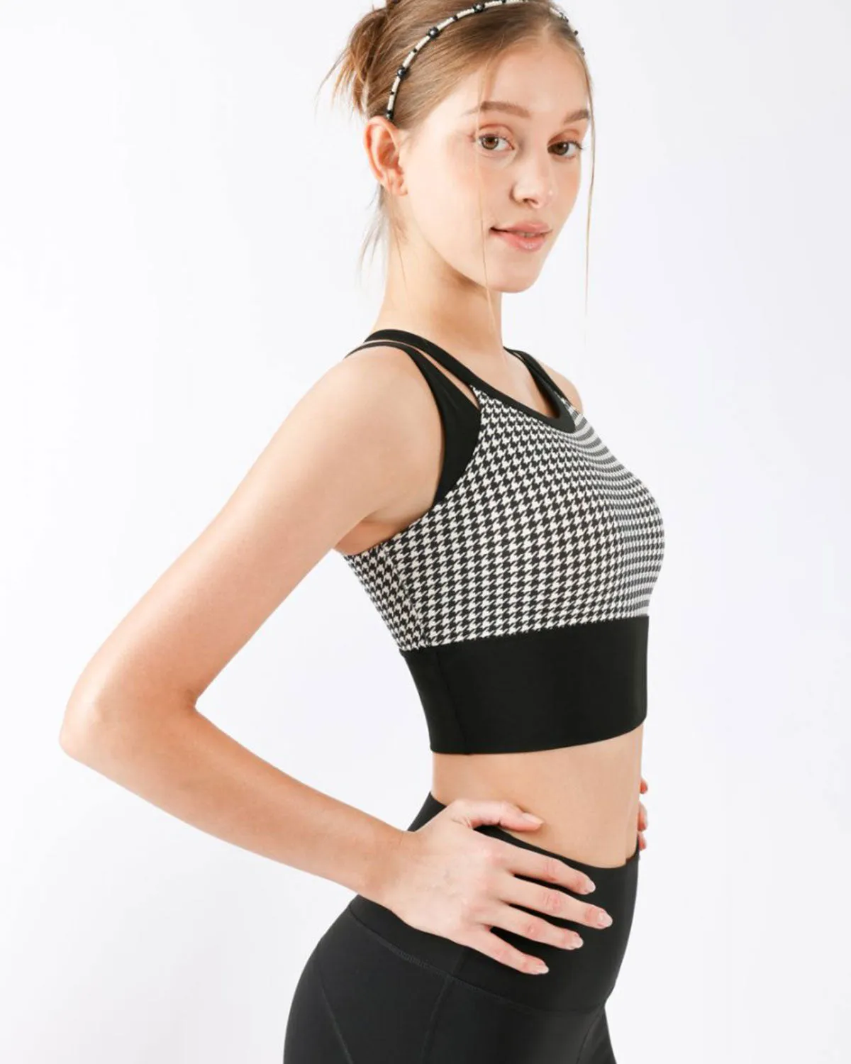 Black X-Cross Yoga Camis  - Light Support