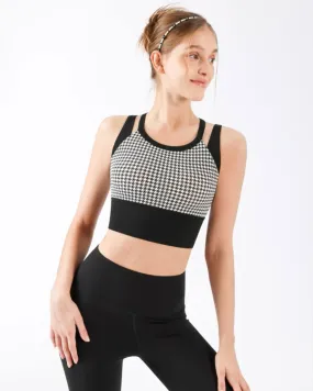 Black X-Cross Yoga Camis  - Light Support