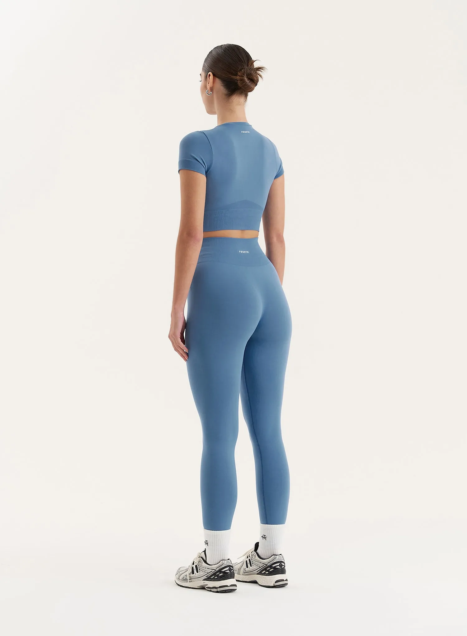 Blue Sculpting Seamless Gym Leggings- Tyler