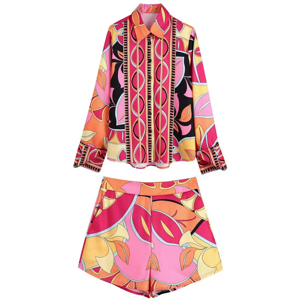 Boho Bermuda Casual Tops
