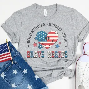 Brave Hearts 4th of July Unisex T-Shirt