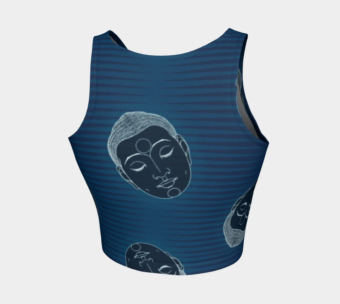 Buddha Head Athletic Crop Top