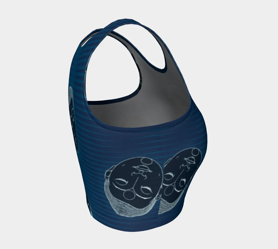 Buddha Head Athletic Crop Top