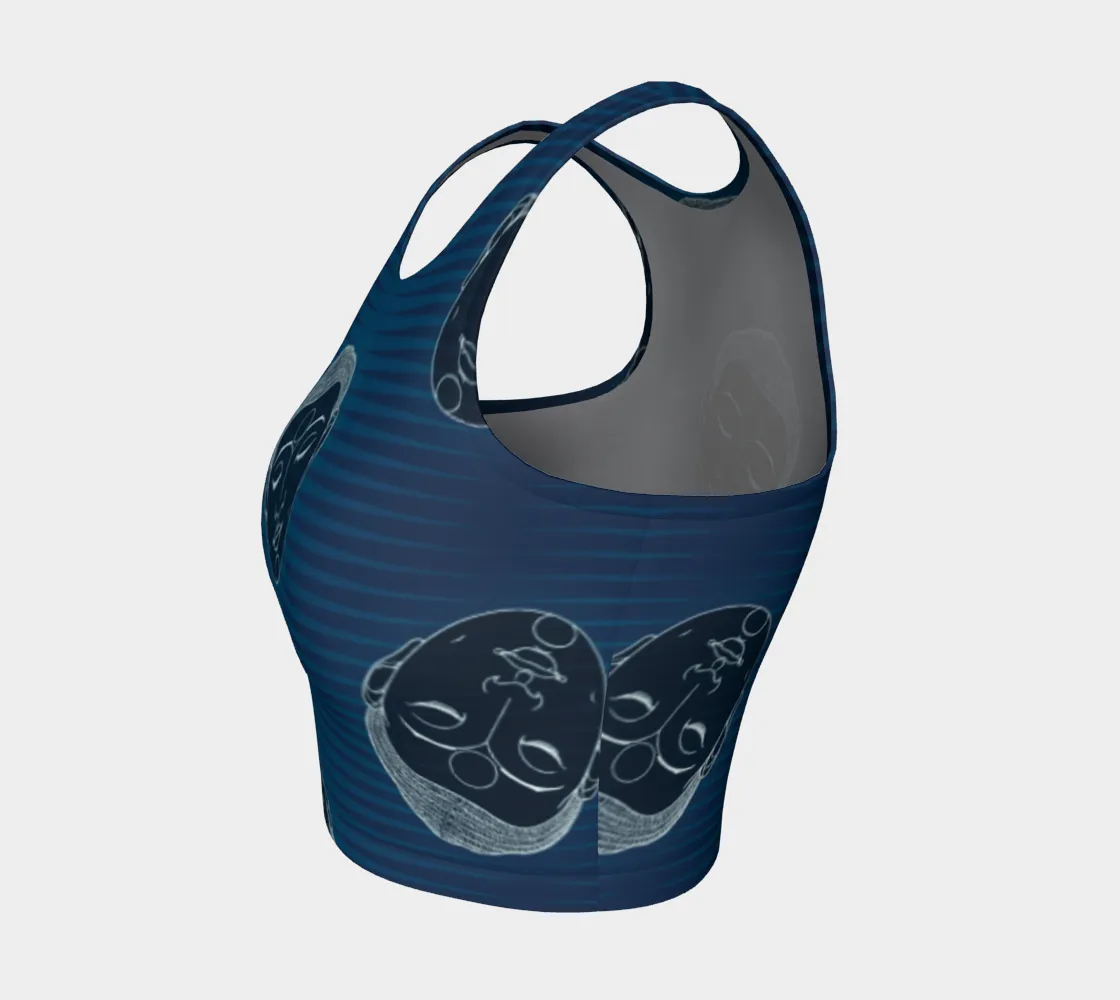 Buddha Head Athletic Crop Top