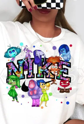 Character N!KE Direct To Film (DTF) Transfers for T-Shirts or Sweatshirts