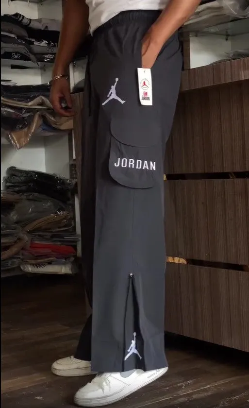 Charcoal Jordan Convertible Bootcut Track Pant | Summer essential