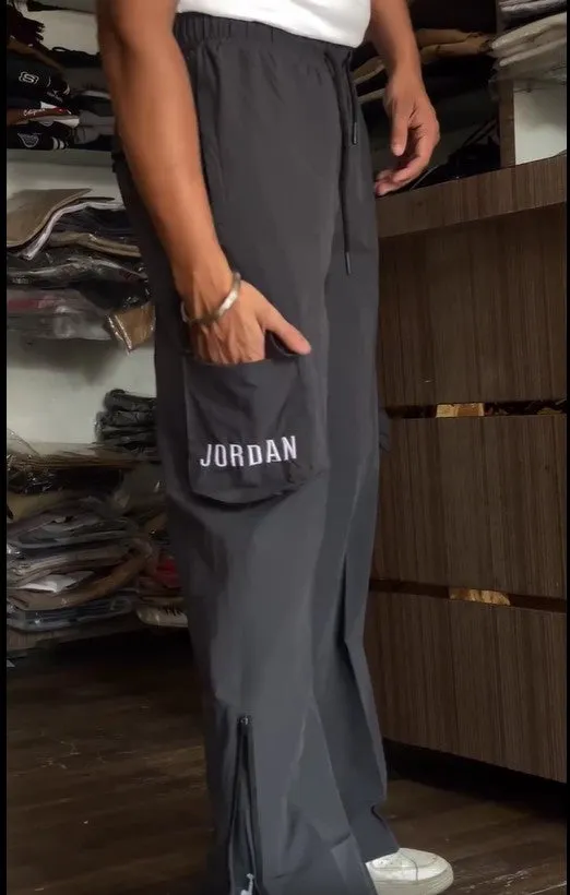 Charcoal Jordan Convertible Bootcut Track Pant | Summer essential