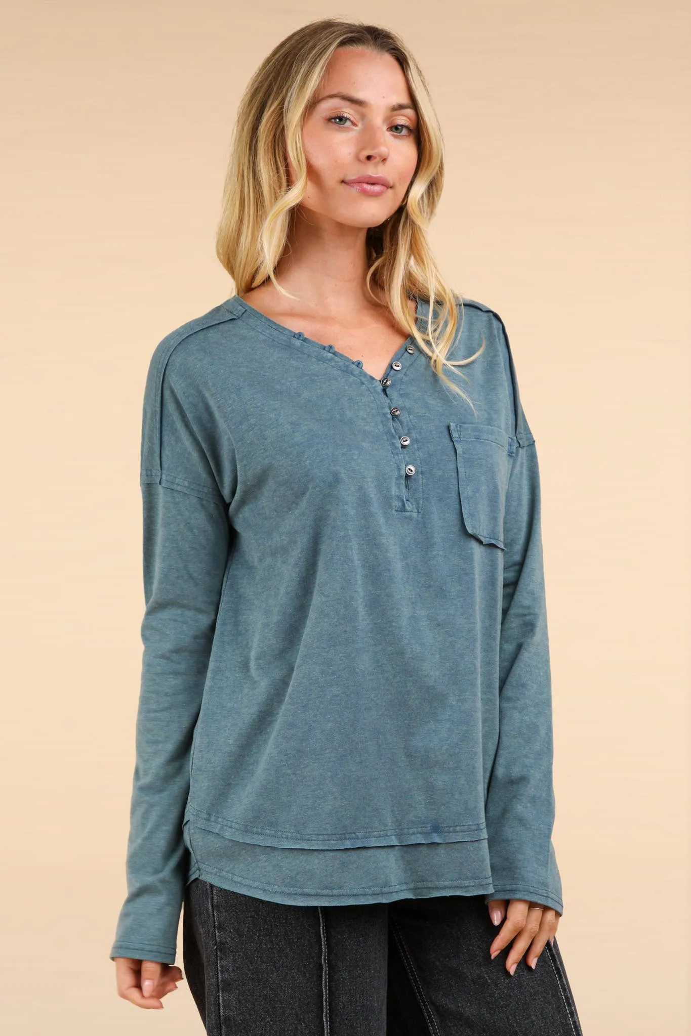 Cindy Marie Mineral Washed Top - Very J