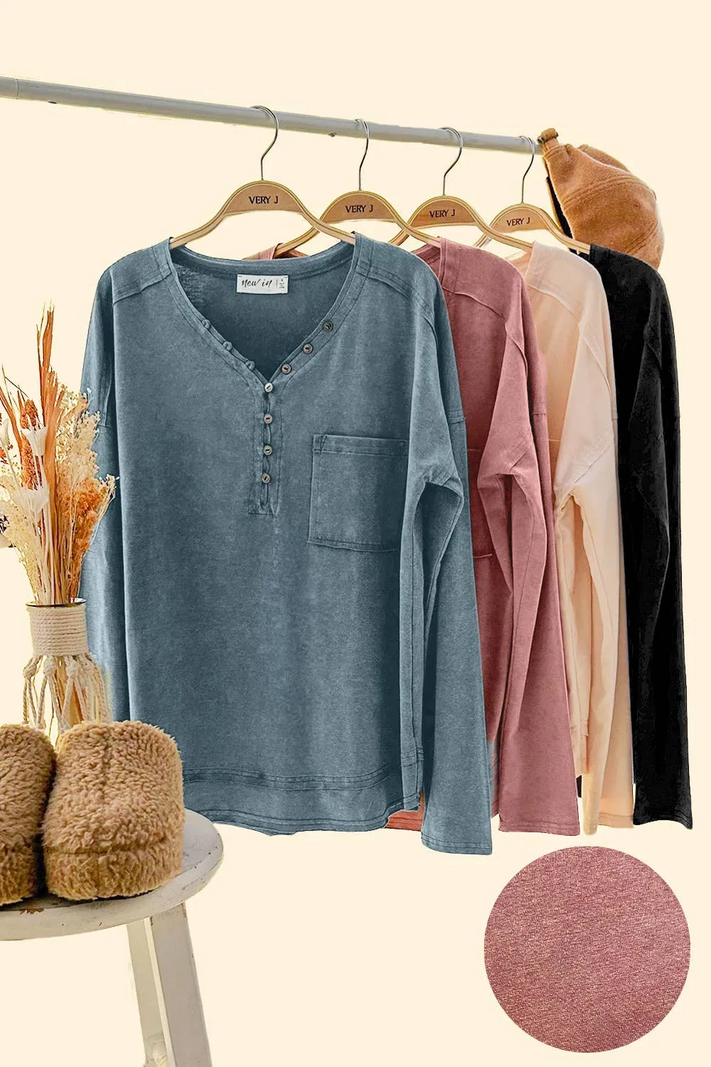 Cindy Marie Mineral Washed Top - Very J