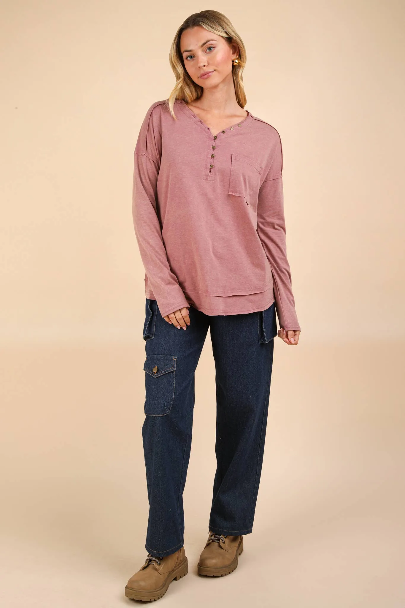 Cindy Marie Mineral Washed Top - Very J