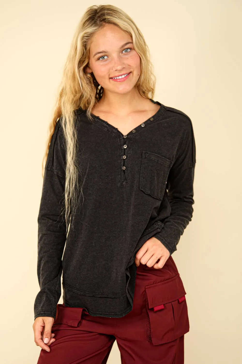 Cindy Marie Mineral Washed Top - Very J