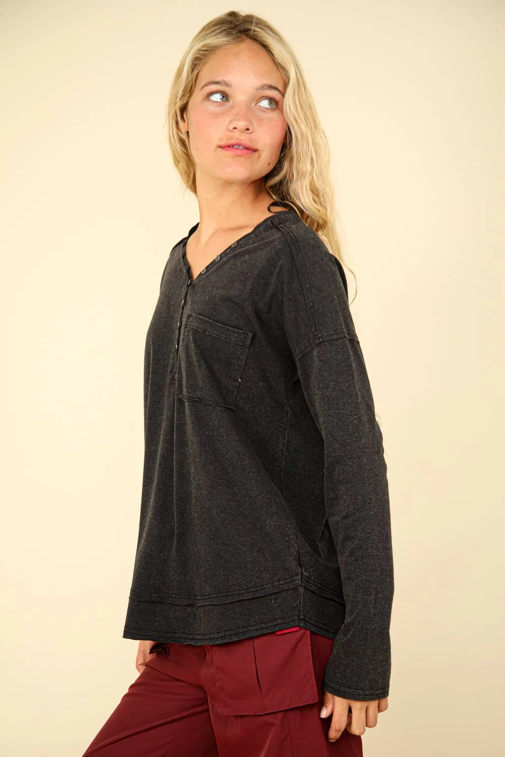Cindy Marie Mineral Washed Top - Very J