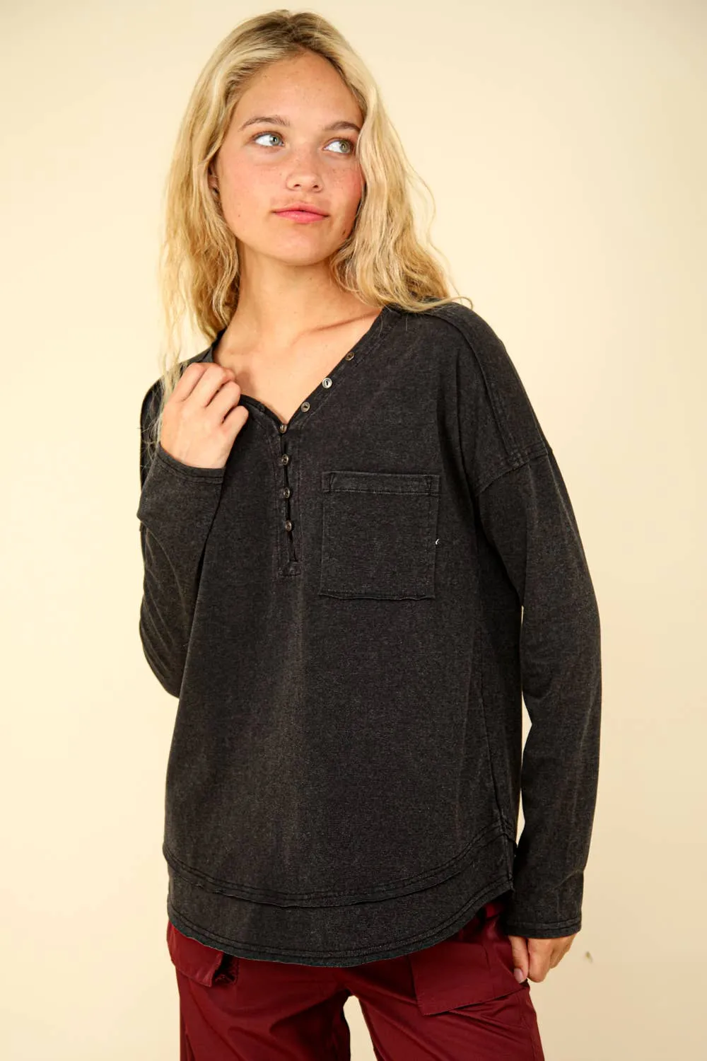 Cindy Marie Mineral Washed Top - Very J