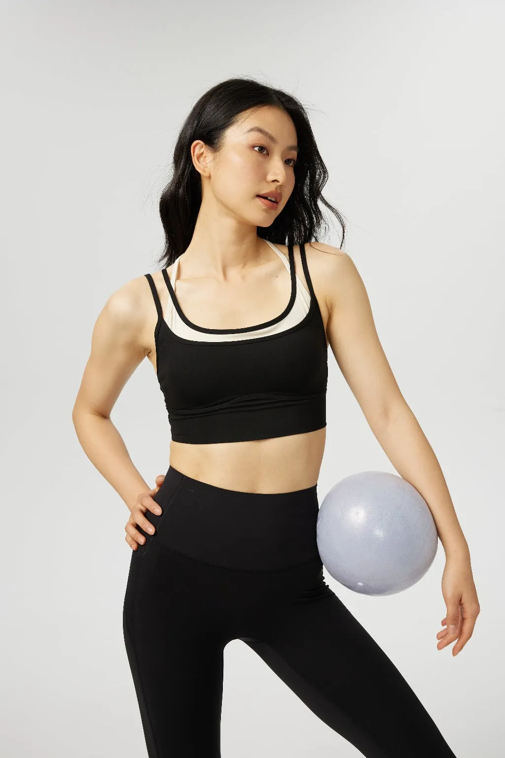 Contrast Color One-Piece Bra