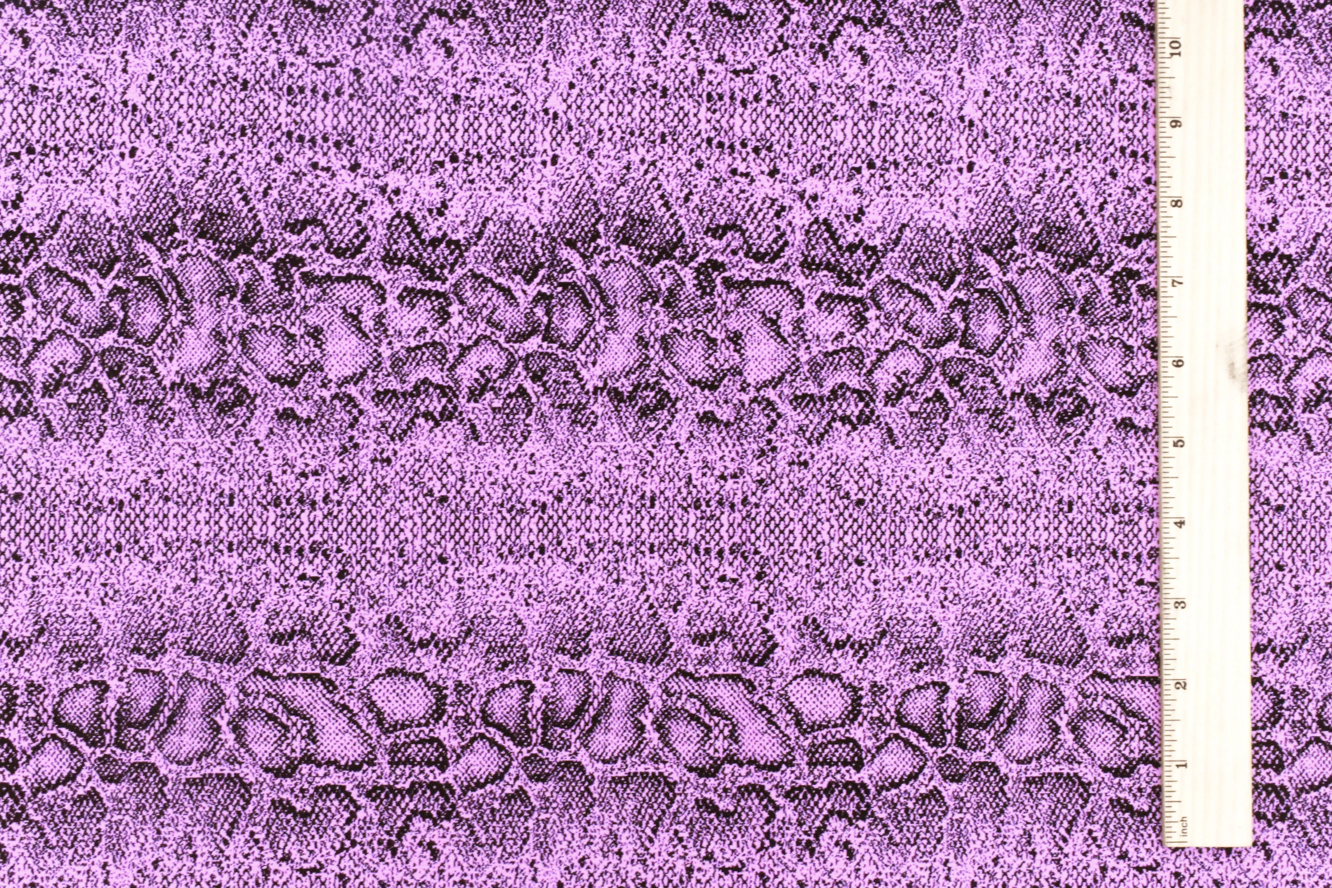 Cosmic Pink-Black Famous Maker Stretch Reptile Jacquard Yoga Knit Fabric