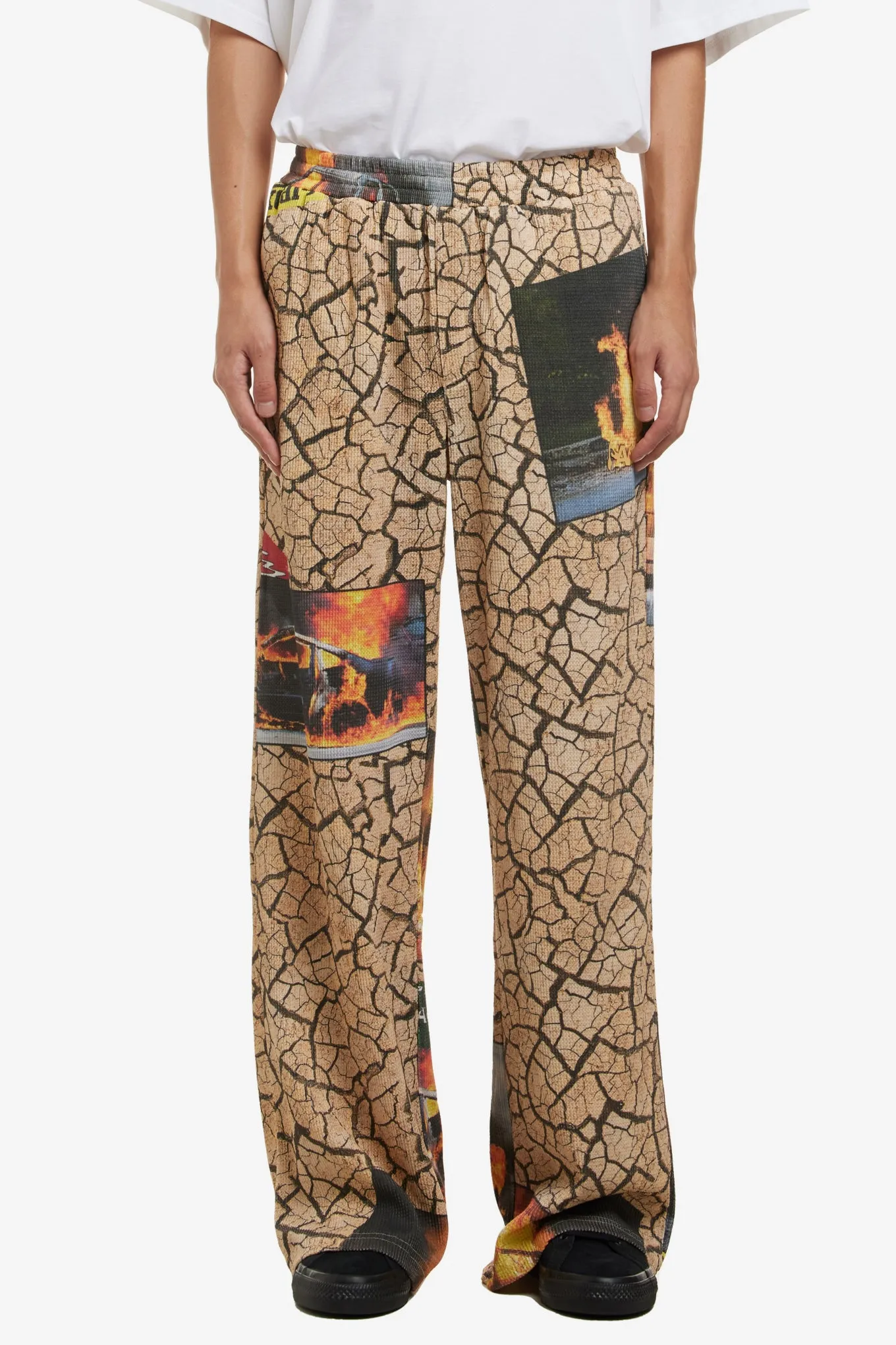 CRACKED EARTH RELAX FIT PANT