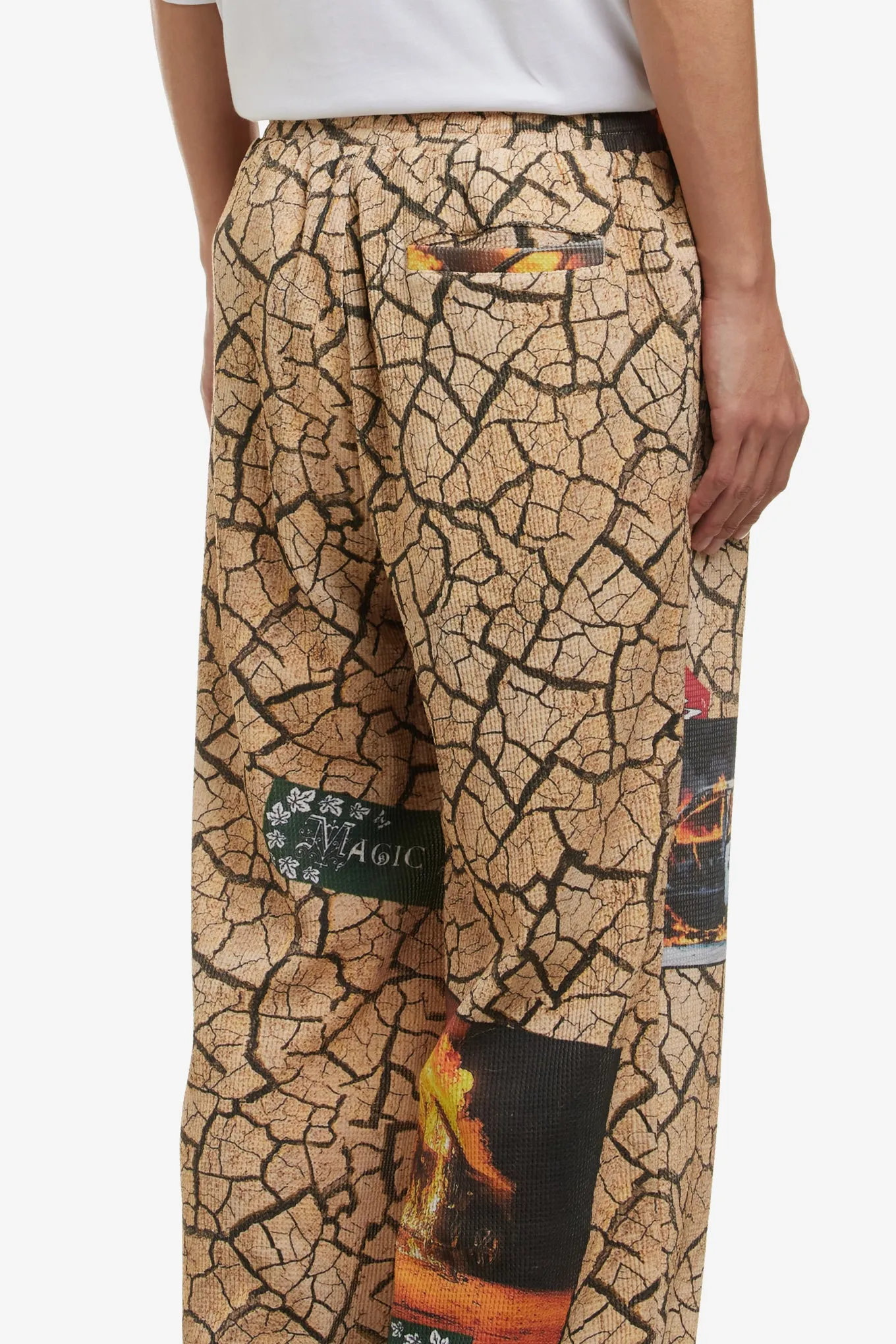 CRACKED EARTH RELAX FIT PANT
