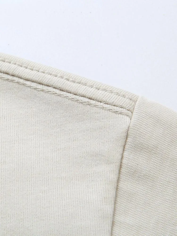 Create Adam Print Heavy Weight Oversize T-Shirt & Corduroy Shorts