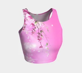 Dilfa Moon Flowers Athletic Crop Top