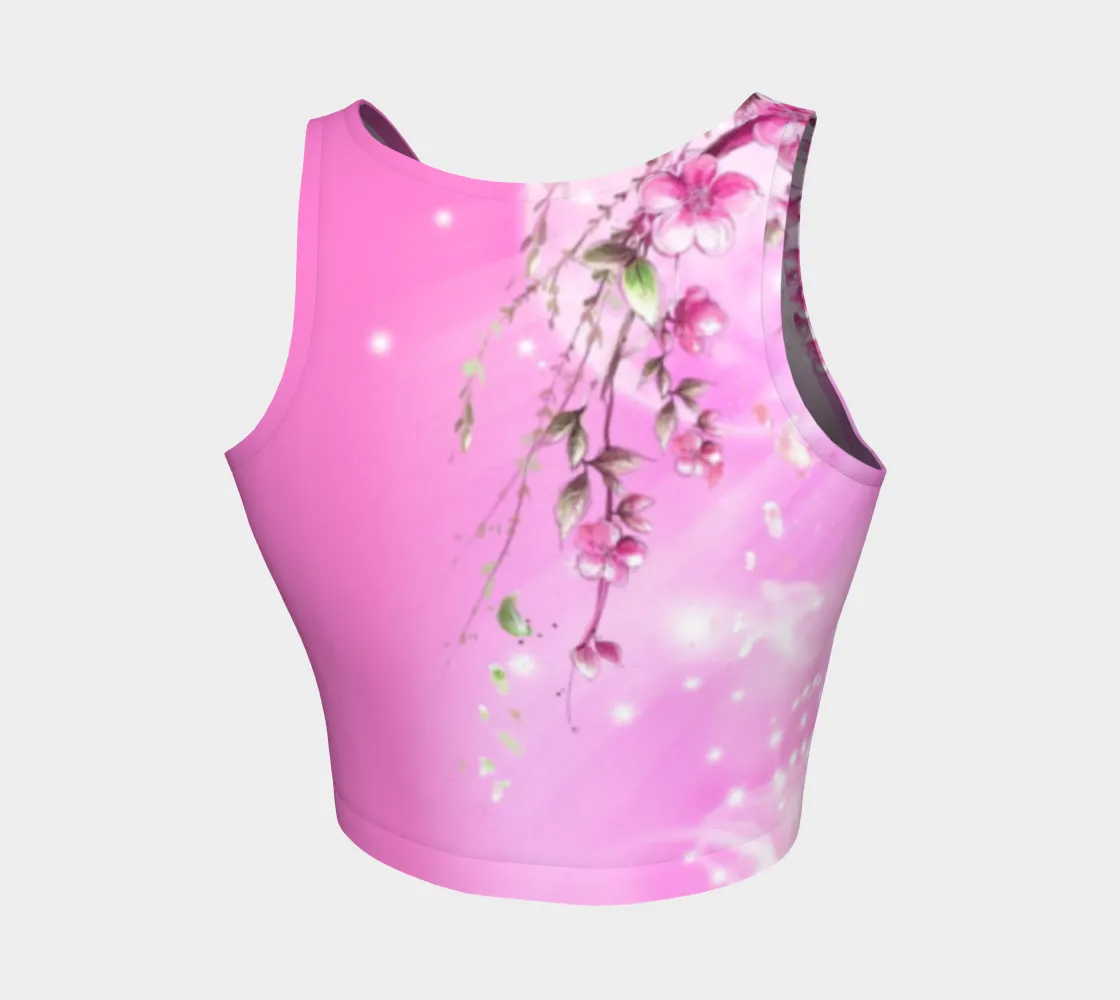 Dilfa Moon Flowers Athletic Crop Top