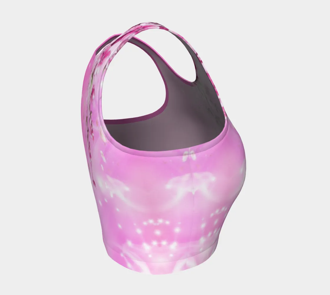 Dilfa Moon Flowers Athletic Crop Top