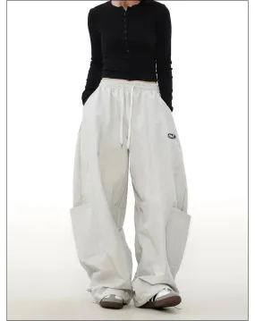 Drawstring Big Pocket Track Pants