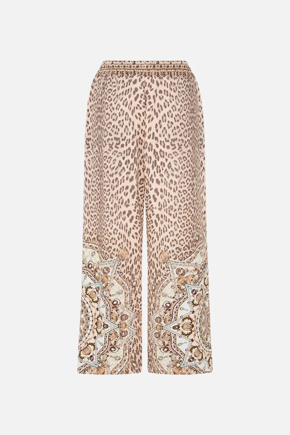 EMBELLISHED STRAIGHT LEG TRACK PANT GROTTO GODDESS