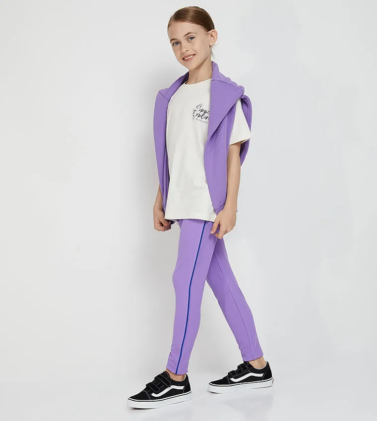 F5 CONTRAST LEGGINGS - GIRLS