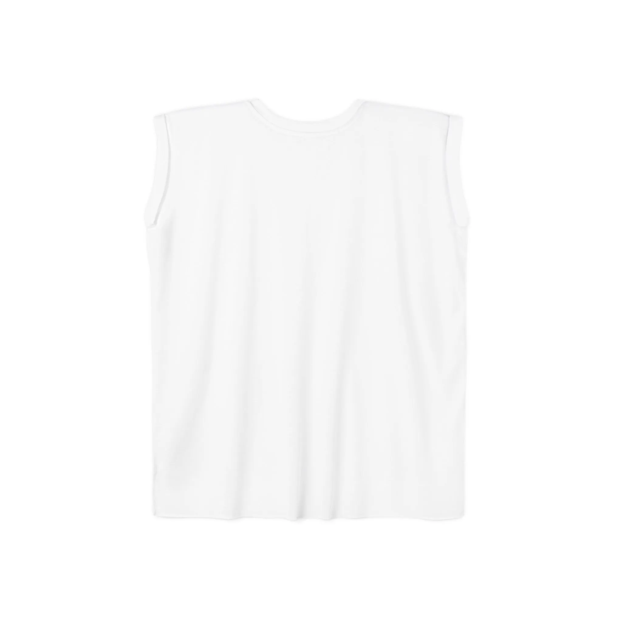 Good Vibes Only Flowy Rolled Cuffs Muscle Tee